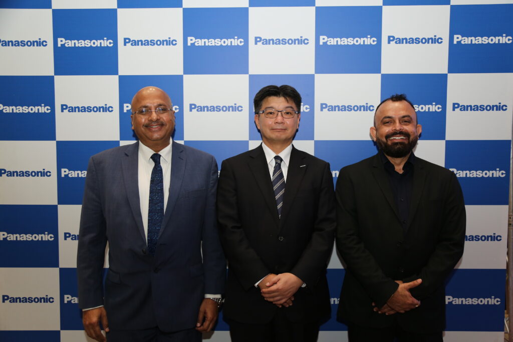  Mr. Dinesh Aggarwal, Joint Managing Director, Panasonic Life Solutions India, Mr. Yoshiyuki Kitazaki, Assistant Director of Kitchen Furniture, Bathroom, & Sanitary Fittings Business Division of Panasonic Housing Solutions Co., Ltd. and Mr. Rahul Thakkar - General Manager at Panasonic Housing Division India Operations.